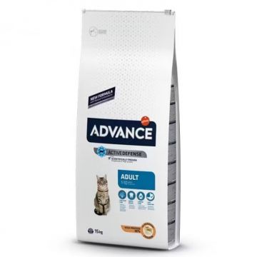 Hrana uscata pentru pisici adulte Advance cu pui  orez 15 kg