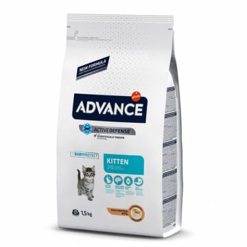 Hrana uscata pentru pisici Advance Kitten cu pui 1,5 kg