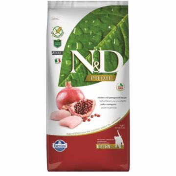 Hrana uscata pentru pisici Farmina ND Prime Kitten cu pui si rodie 10 kg