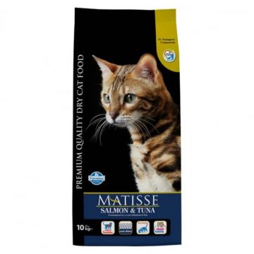 Hrana uscata pentru pisici Matisse cu somon  ton 10 kg