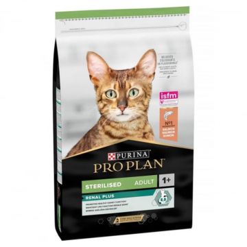 Hrana uscata pentru pisici sterilizate Pro Plan Optirenal cu somon 1,5 kg