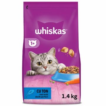 Hrana uscata pentru pisici Whiskas cu ton 1,4 kg
