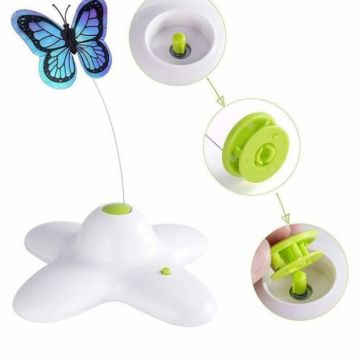 Jucarie interactiva pentru pisici Rotating Butterfly