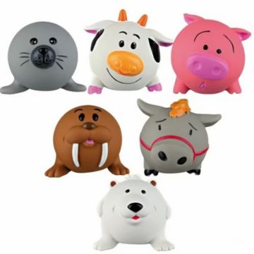 Jucarie pentru caini din latex animalut cu sunet 6 cm