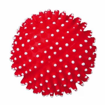 Jucarie pentru caini minge arici fara sunet 7 cm