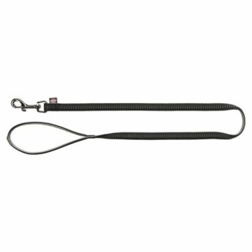 Lesa pentru caini Softline Elegance S 1,00 m 15 mm negru gri