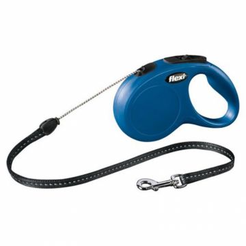 Lesa retractabila Flexi Classic cu fir XS, 3 m
