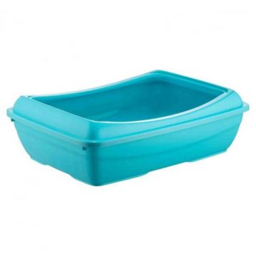 Litiera pentru pisici Miau Miau Albastra 49,5 x 37,5 x 15 cm