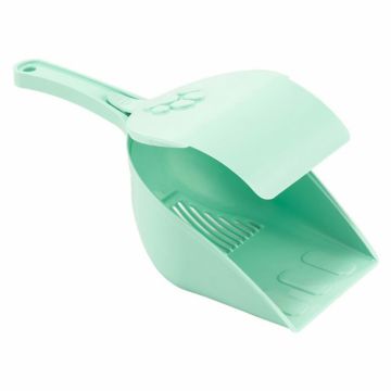 Lopatica pentru litiera Miau Miau verde cu capac