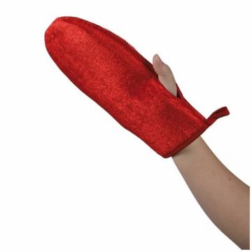 Manusa de periat pentru caini rosie 25 cm