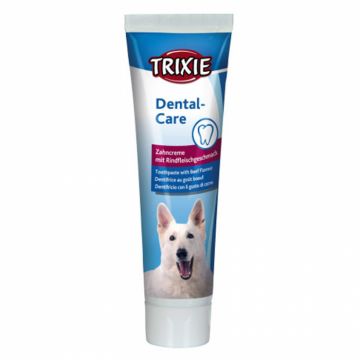 Pasta de dinti pentru caini cu aroma de vita Trixie 100 gr