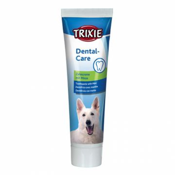 Pasta de dinti pentru caini cu menta Trixie 100 gr