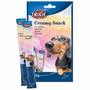 Recompense pentru caini Creamy Snacks cu ton si pui 5 buc x 14 g