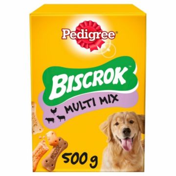 Recompense pentru caini Pedigree Biscrok Multi Mix 500 gr