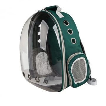 Rucsac transport animale de companie cu hublou verde