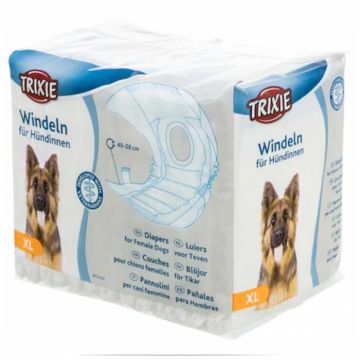 Scutece pentru caini femele Trixie XL 40-58 cm 12 buc set