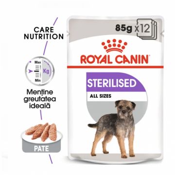 Set 12 buc x 85 gr Hrana umeda pentru caini Royal Canin Sterilised