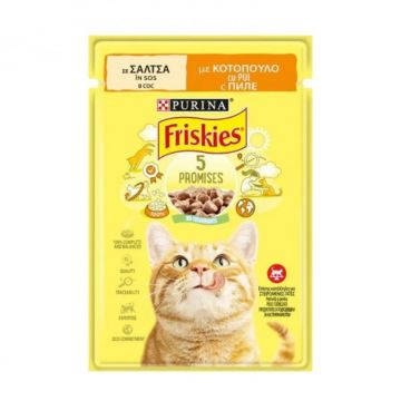 Set 26 buc x 85 gr Hrana umeda pentru pisici Friskies cu pui in sos