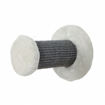 Sisal fixat pe Perete, 18x22 cm, Alb cu Gri