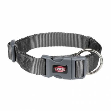 Zgarda pentru caini Premium L-XL 40-65 cm 25 mm gri grafit