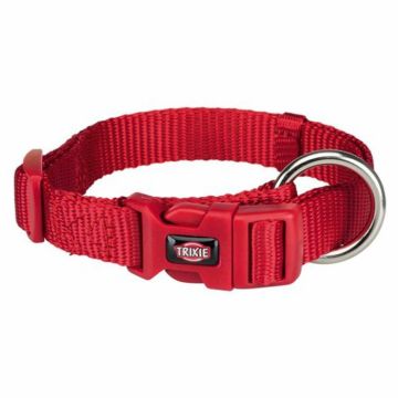 Zgarda pentru caini Premium Rosie S-M 30-45 cm 15 mm