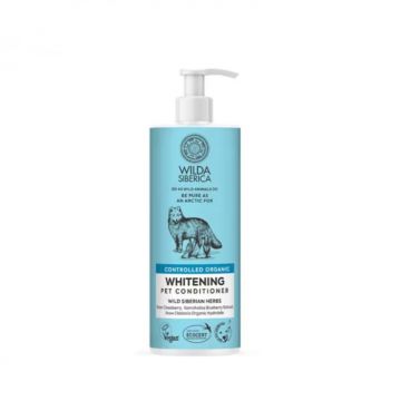 Balsam pentru caini  pisici Wilda Siberica Whitening albire 400 ml