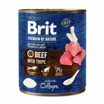 Conserva pentru caini Brit Premium cu vita 800 gr