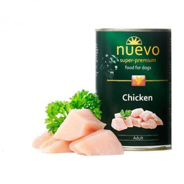 Conserva pentru caini Nuevo cu pui 400 gr