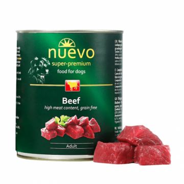Conserva pentru caini Nuevo cu vita 800 gr