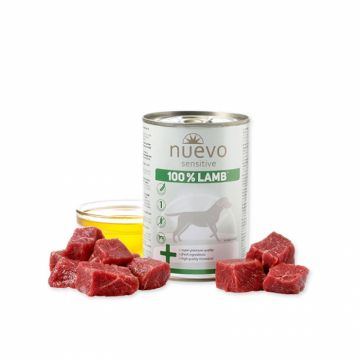Conserva pentru caini Nuevo Sensitive cu miel 400 gr