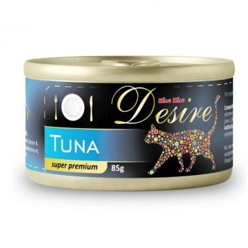 Conserva pentru pisici Desire cu ton file in gelatina 85 gr