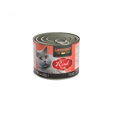 Conserva pentru pisici Leonardo cu vita 200 gr