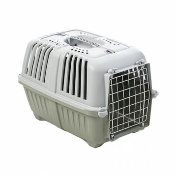 Cusca de transport Pratiko 3 Metal Light Green 60 x 40 x 39 (h) cm