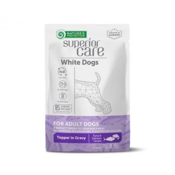 Gustari pentru caini N.P. Superior Care White Dogs cu ton  somon 70 gr
