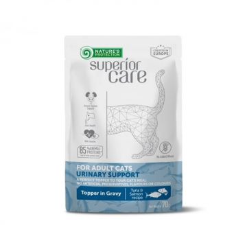 Gustari pentru pisici N.P. Superior Care Urinary Support cu ton  somon 70 gr