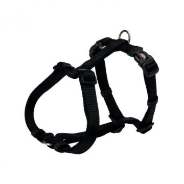 Ham pentru caini Premium M-L 52-75 cm 20 mm negru