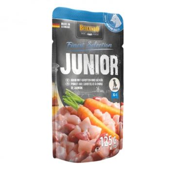 Hrana umeda pentru caini Belcando Junior cu pui  morcov 125 gr