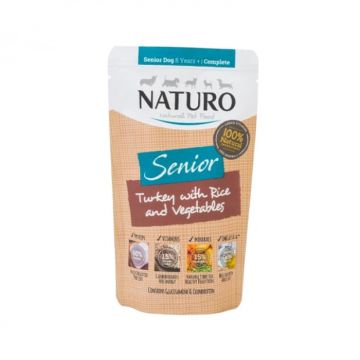 Hrana umeda pentru caini Naturo Senior cu curcan 150 gr
