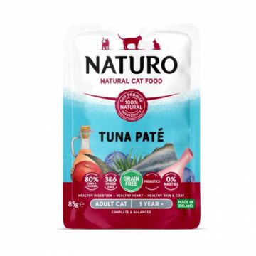 Hrana umeda pentru pisici Naturo Mousse cu ton 85 gr