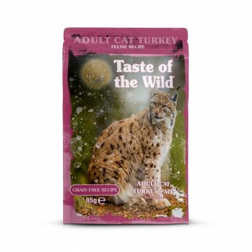 Hrana umeda pentru pisici Taste of the Wild Adult Pate cu curcan 85 gr