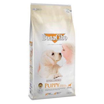 Hrana uscata pentru caini Bona Cibo Puppy cu pui  orez 15 kg