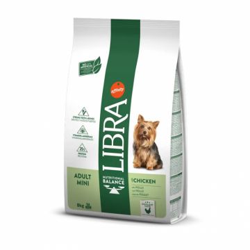 Hrana uscata pentru caini Libra Mini Adult cu pui 8 kg