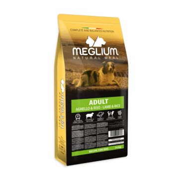 Hrana uscata pentru caini Meglium Sensible cu miel  orez 14 kg