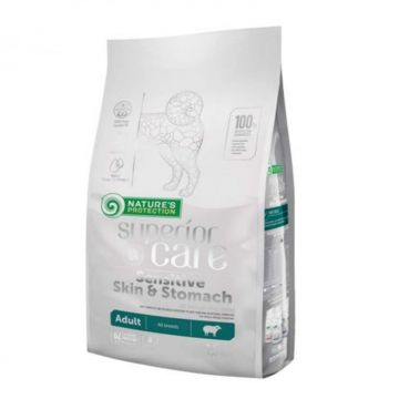 Hrana uscata pentru caini N.P. Superior Care Sensitive Skin  Stomach cu miel 1,5 kg