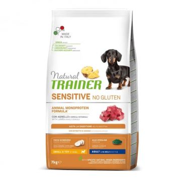 Hrana uscata pentru caini Natural Trainer Mini Adult cu miel 7 kg