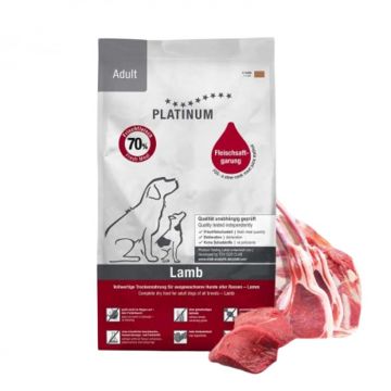 Hrana uscata pentru caini Platinum Adult cu miel  orez