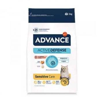 Hrana uscata pentru pisici Advance Sensitive cu somon 3 kg