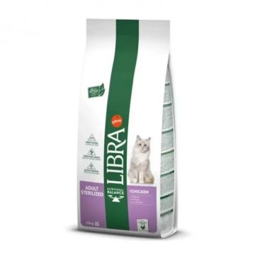 Hrana uscata pentru pisici Libra Adult Sterilised cu pui 12 kg