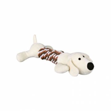 Jucarie pentru caini din plus cu franghie 32 cm