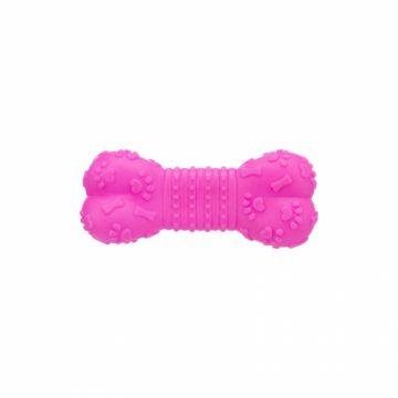 Jucarie pentru caini os roz cu sunet Trixie 15 cm